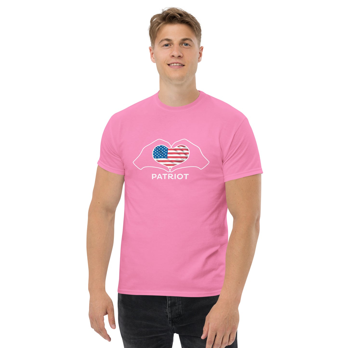 Men's classic T-Shirt, "patriot" on the back