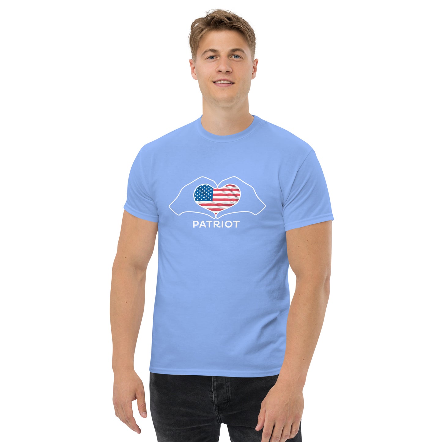 Men's classic T-Shirt, "patriot" on the back