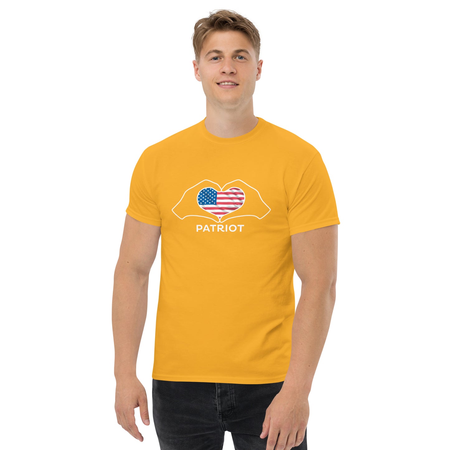 Men's classic T-Shirt, "patriot" on the back